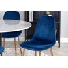 Venture Design Valgomojo stalas, Estelle, 106 cm, Balta, Kėdė, Polar, 52x86x44 cm, Mėlyna
