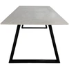 Venture Design Valgomojo stalas Estelle 200x90 cm, juodas/tamsiai pilkas