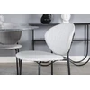 Venture Design Valgomojo stalas, Estelle, ø106x75 cm, Juodas / Valgomasis kėdė, Vault, 61.5x80x46 cm, Pilka