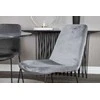 Venture Design Valgomojo stalas, Estelle, ø106x75 cm, Juodas / Valgomasis kėdė, Muce, 63x84x43 cm, Pilka