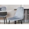 Venture Design Valgomojo stalas, Estelle, ø106x75 cm, Balta, Valgomasis kėdė, Polar, 52x86x44 cm, Pilka