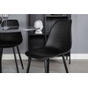 Venture Design Valgomojo stalas, Estelle, ø106 A75 cm, Juodas / Valgomasis kėdė, Polar, 58x81x45.5 cm, Juoda