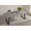 Venture Design Valgomojo stalas Estelle 200x90 cm, juodas/tamsiai pilkas