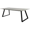 Venture Design Valgomojo stalas Estelle 200x90 cm, juodas/tamsiai pilkas