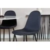 Venture Design Valgomojo stalas, Estelle, 106 cm, Balta, Valgomasis kėdė, Polar, 53x87x44 cm, Juoda