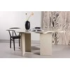 Venture Design Valgomojo stalas Flower 190x123x76 cm, smėlio spalvos MDF