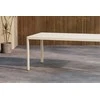 Venture Design Valgomojo stalas Giardini 200x90x72 cm Smėlio spalvos