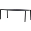 Venture Design Valgomojo stalas Giardini 200x90x72 cm Juodas Aliuminis