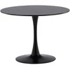 Venture Design Valgomojo stalas, Glade, ø100 cm, Juodas