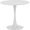 Venture Design Valgomojo stalas, Hamden, ø80 cm, Balta