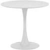 Venture Design Valgomojo stalas, Hamden, ø80 cm, Balta
