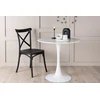 Venture Design Valgomojo stalas, Hamden, ø80 cm, Balta