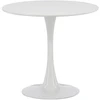 Venture Design Valgomojo stalas, Hamden, ø80 cm, Balta