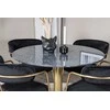 Venture Design Valgomojo stalas ir foteliai Estelle apvalus valgomojo stalas ir Arrow foteliai 106x75 cm juoda