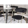 Venture Design Valgomojo stalas ir foteliai Plaza apvalus valgomojo stalas ir Arrow foteliai 100x75 cm juoda
