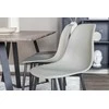 Venture Design Valgomojo stalas ir kėdės komplektas, Marina ir Polar, 180x90 cm ir 81x45.5 cm, Pilka ir Juoda