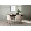 Venture Design Valgomojo stalas ir kėdžių komplektas Andy ir Night 180x75 cm Rudas MDF Audinys
