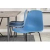Venture Design Valgomojo stalas ir kėdžių komplektas Padang 250x100x76 cm Mėlynas