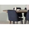 Venture Design Valgomojo stalas ir kėdžių komplektas Andy valgomojo stalas ir naktinė valgomojo kėdė 180x75 cm juoda