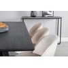 Venture Design Valgomojo stalas ir kėdžių komplektas Marina juoda smėlio spalvos