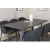 Venture Design Valgomojo stalas ir kėdžių komplektas Marina juodas