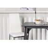Venture Design Valgomojo stalas ir kėdžių komplektas Tempe stalas ir Pastill kėdės 80x80 cm juoda ir balta