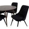 Venture Design Valgomojo stalas ir kėdžių komplektas Plaza 100 cm riešutas