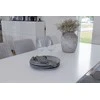 Venture Design Valgomojo stalas ir kėdžių komplektas Polar ir Plaza 180 cm baltas