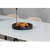 Venture Design Valgomojo stalas ir kėdžių komplektas Polar Elips 240x100x75 cm Juodas aksomas Smėlio spalvos