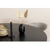 Venture Design Valgomojo stalas ir kėdžių komplektas Kopenhaga 140x74 cm Juodas aksomas Baldai