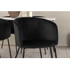 Venture Design Valgomojo stalas ir kėdžių komplektas Jimmy valgomojo stalas ir Berit kėdė 150x90x76 cm juoda ir balta