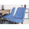 Venture Design Valgomojo stalas ir kėdžių komplektas Padang 250x100x76 cm tamsiai rudos spalvos audinys