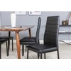 Venture Design Valgomojo stalas ir kėdžių komplektas Polar 180 cm, riešutas, juoda