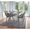 Venture Design Valgomojo stalas ir kėdžių komplektas Polar 180x90x75 cm Pilka