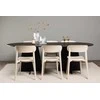 Venture Design Valgomojo stalas ir kėdžių komplektas Bootcut ovalus 230x115 cm juodas medžio kompozitas