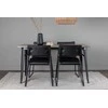 Venture Design Valgomojo stalas ir kėdžių komplektas Tempe valgomojo stalas ir Kenth kėdė 140x80 cm juoda