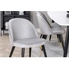 Venture Design Valgomojo stalas ir kėdžių komplektas Polar Ellipse 240x100x75 cm Juodas aksomas