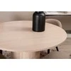Venture Design Valgomojo stalas ir kėdžių rinkinys Bianca 110x74 cm Juoda Smėlio MDF Audinys