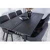 Venture Design Valgomojo stalas ir kėdžių komplektas 195x95 cm juodas
