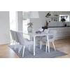 Venture Design Valgomojo stalas ir kėdžių komplektas Polar ir Plaza 180 cm baltas