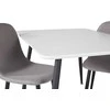Venture Design Valgomojo stalas ir kėdžių komplektas Polar 80x60 cm Balta Pilka