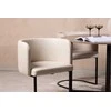 Venture Design Valgomojo stalas ir kėdžių komplektas 120 cm Juodasis graikinis riešutas Smėlio spalvos MDF Plienas