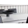 Venture Design Valgomojo stalas ir kėdžių komplektas Disa 120x80 cm baltas išskleidžiamas