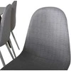 Venture Design Valgomojo stalas ir kėdžių komplektas 180x90x75 cm, balta, audinys