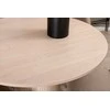 Venture Design Valgomojo stalas ir kėdžių rinkinys Bianca 110x74 cm Juoda Smėlio MDF Audinys