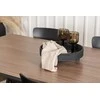 Venture Design Valgomojo stalas ir kėdžių komplektas Tempe valgomojo stalas ir Ursholmen valgomojo kėdė Juodas MDF Metalas Polipropilenas