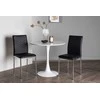 Venture Design Valgomojo stalas ir kėdžių komplektas 60 cm Balta Juoda