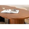 Venture Design Valgomojo stalas ir kėdžių komplektas Bianca 200x90x75 cm Juoda Smėlio spalvos aksomas