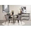 Venture Design Valgomojo stalas ir kėdžių komplektas Plaza 100x75 cm Juoda Pilka