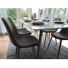 Venture Design Valgomojo stalas ir kėdžių komplektas Polar 180x90x75 cm Pilka
